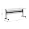 Flash Furniture Palmer 72in. x 24in. HD Nesting Table w/T-Legs, Modesty Panel, 1in. Thick White Tabletop, Blk Frame MT-M7224-T-LEG-WHTBLK-GG - alternate 7